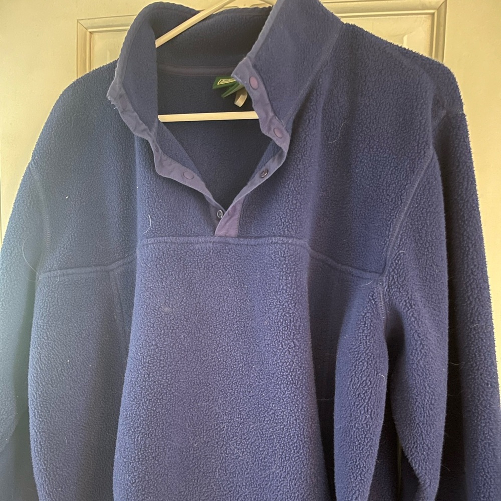LLBean men’s fleece pullover